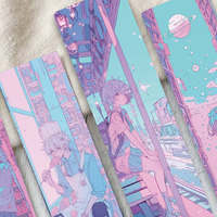 Carte de lecture en papier avec marque-page Anime Graffiti, 23 pièces par sac, accessoires pour étudiants, enseignants, papeterie scolaire