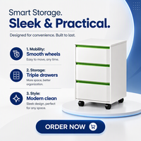 Armoire de laboratoire mobile tout acier à bords inclinés avec tiroirs verrouillables et roulettes pour le rangement des postes de travail de laboratoire modernes