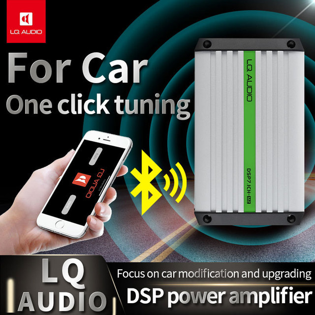 Q-F960 Pro DSP Power Amplifier for Mercedes Benz, BMW 6.1 Channel Output 650W RMS, Plug and Play Car Audio, Class D App Control