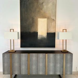 Pintura Abstracta Texturizada Minimalista para Puerta, Arte Vertical de Pared en Lienzo, Obra de Arte Contemporánea Texturizada Grande Hecha a Mano - Product Image 4