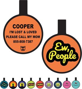 Etiquetas personalizadas de silicona para mascotas con código QR/NFC grabable, impermeable y duradero para perros y gatos, compatible con seguimiento GPS - Product Image 2