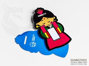 Étiquette de bagage en plastique personnalisée en PVC imprimé, forme unique avec bande de signature, en fibre de carbone acrylique, pour sublimation, vente en gros - Product Image 6