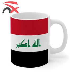 Conjunto de bandera de Irak, pulsera de fútbol, Pin de Taza de cerámica, sombrero de béisbol, mapa, collar, Clip de corbata, banderas nacionales de Irak ondeando a mano - Product Image 4
