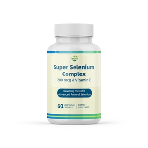 ซีลีเนียมคอมเพล็กซ์ 200mcg วิตามินอีแบบแคปซูล อาหารเสริมสำหรับผู้ใหญ่ 60 แคปซูลต่อขวด ยี่ห้อเฮิร์บไลฟ์ ขายดี - Product Image 1