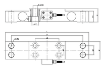 Capteur de pesage à compression de type boîtier de roulement, haute précision D1, 1,5t~20t, pour la détection de surcharge des équipements de levage