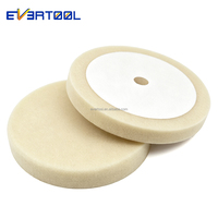 Tampon de polissage en mousse EVERTOOL 8 "Tampons éponge de polissage et de polissage pour voiture Tampon de ponçage en mousse beige