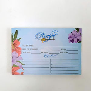 Carte-cadeau de conception de logo imprimé personnalisé, carte de recette de mariage, carte de vœux d'anniversaire - Product Image 2