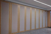 Cloison de séparation murale rétractable, coulissante, pliable et utilisable, en bois, acoustique et mobile