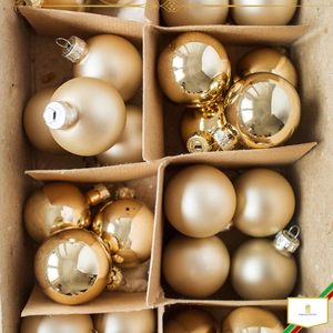 Ensemble de boules de Noël miniatures de qualité supérieure vendues en usine, ornements suspendus pour décorations d'arbre, boules de Noël de 3/4/5/6/8/10 cm - Product Image 3