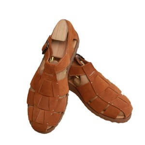 Italian summer, British retro, versatile, handcrafted full-grain woven leather casual sandals <b>for</b> <b>men</b> - Product Image 5