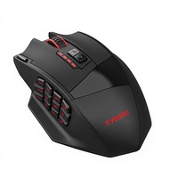 Ratón Mecánico para Juegos E-element X33 de 9 Botones, Modo Dual Inalámbrico/Alámbrico, Recargable, RGB, Programación de Macros, para FPS y Battle Royale