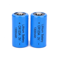 Pile bouton au lithium GMCELL 3V CR123A respectueuse de l'environnement avec revêtement LiMnO2 pour appareils photo numériques, appareils électroménagers et jouets