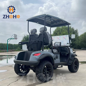 Carrito de <span class=keywords><strong>Golf</strong></span> Eléctrico con Marco de Aluminio <span class=keywords><strong>Gris</strong></span>, 2 Plazas, para Caza, con Motor de 5kw - Product Image 4