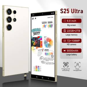 S25 Ultra Deca Core 22G + 2TB 5G CDMA Android 15, pena tanam LED 144Hz layar besar Dual SIM tidak terkunci - Product Image 1