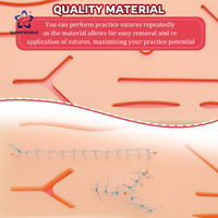 Kit de coussinets d'entraînement à la suture avec plaies, résistant à la déchirure et à la rupture, pour étudiants en médecine, vétérinaires et formation des infirmières vétérinaires