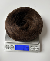 Pièce de cheveux humains Donuts Messy Buns Extension de queue de cheval courte haute densité et chignon-Accessoire de cheveux humains de haute qualité