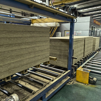Panel Dinding Sandwich Rock Wool Tahan Api Ramah Lingkungan dengan Segel Tepi Polyurethane untuk Dinding Eksterior, Cold Room, Rumah Sakit