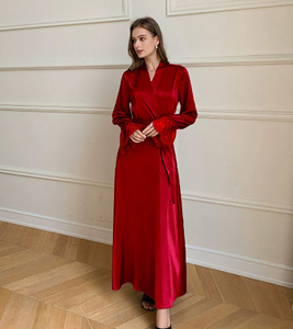 Nouvelle Collection 2026 : Pyjama de Luxe Femme Printemps-Été en Satin avec Dentelle, <span class=keywords><strong>Robe</strong></span> Élégante Française Dos Nu - Product Image 4