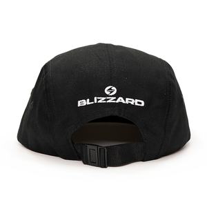 Gorras de Béisbol Personalizadas de 5 Paneles con Etiqueta Tejida de Algodón Sin Estructura, Color Negro, para Campamento y Running - Product Image 4