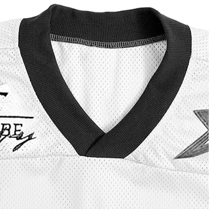 Vêtements de sport innovants, logo personnalisé, maillot de baseball unisexe à col en V pour adultes - Product Image 3