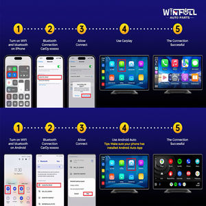 Lecteur DVD de voiture 7 9 10 pouces, Android Carplay, autoradio universel, navigation GPS, radio, unité principale - Product Image 3