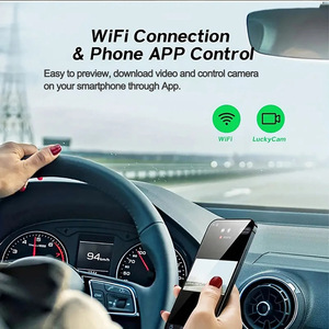 Caméra embarquée pour voiture 1080P, enregistrement en boucle, vision nocturne WiFi, caméra DVR, boîte noire intelligente pour voiture, caméra embarquée 3 objectifs pour voitures - Product Image 5