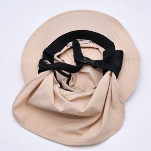 หมวกถังปัก Upf50กลางแจ้ง + ปีกกว้างหมวกถังตกปลามีพนังคอ - Product Image 5