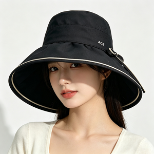 Sombrero de Sol Unisex ACE Personalizado con Ala Ancha, UPF50+, Plegable, para Pesca, con Lazo Lateral, Ligero, para Viajes y Playa, Protección UV - Product Image 1