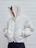 Vente en gros sur mesure OEM blouson d'aviateur de haute qualité Blouson d'aviateur de course blanc en satin surdimensionné unisexe