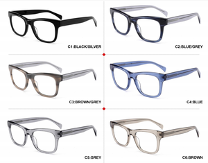 Gafas Ópticas Rectangulares de Acetato Pulido a Mano para Mujer y Hombre, Gafas de Lectura con Prescripción para Miopía, Logotipo Personalizado, Venta al Por Mayor - Product Image 6