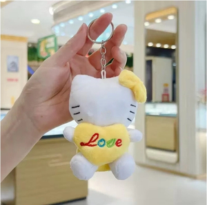 Muñeco de <span class=keywords><strong>gato</strong></span> KTT de 12CM, colgante pequeño, juguete de peluche, muñeco de <span class=keywords><strong>gato</strong></span> bonito, llavero Popular al por mayor, colgante de muñeca - Product Image 3