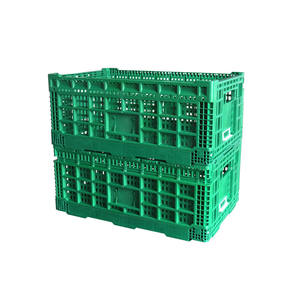 Groothandel opvouwbare transport- en opbergbox van plastic voor eieren, vouwbaar, gaasdoos, PP materiaal, kippenhok <span class=keywords><strong>container</strong></span> - Product Image 4