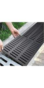 Offre Spéciale grille de vidange rectangulaire composite antivol légère en plastique pour caniveau de pluie - Product Image 5