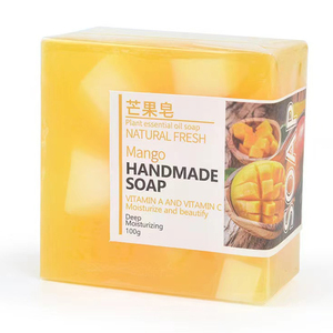 Bán Buôn Handmade Tinh Dầu Quà Tặng <span class=keywords><strong>Fancy</strong></span> Làm Trắng Tắm Hữu Cơ Trái Cây Tự Nhiên Nước Hoa Mặt Xoài Xà Phòng Thanh - Product Image 4