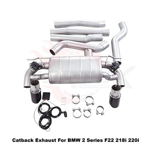 Kit de tuberías de acero inoxidable premium Vortex Direct-Manufacturer para BMW F22 218i 220i 2014-2024 Styling - Product Image 3