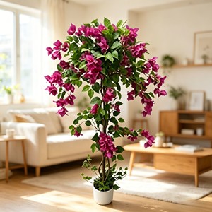 High Quality Real Touch <b>Artificial</b> Silk Bougainvillea <b>Trees</b> Durable Indoor Desktop Plants - Product Image 3