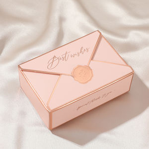 Boîte à bonbons personnalisée avec logo, emballage, enveloppe, boîte à bijoux, boîte de rangement pour bagues de mariage, colliers, boucles d'oreilles, cadeau d'anniversaire, de fêtes - Product Image 4