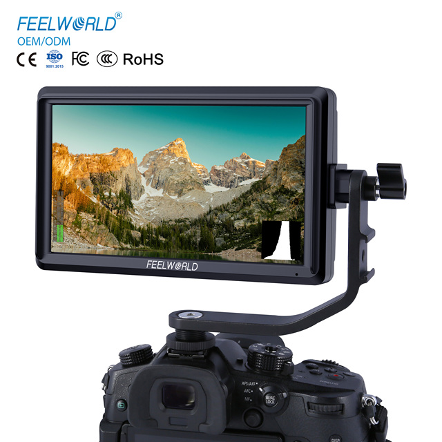 FEELWORLD S55 Professional Video Monitor 6 Inch Dslr Field Monitor 4K HDMI Portable Camera Field Monitor
