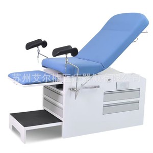 Lit d'examen gynécologique manuel Ragon-Iec Longshizhou, lit d'hôpital en acier inoxydable de style armoire pour l'obstétrique et - Product Image 4