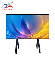 Écran tactile intelligent LED 4K de 65 pouces avec tableau blanc interactif à infrarouge et 20 points de contact, Android 14 pour l'enseignement scolaire
