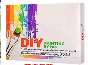 Kit de <span class=keywords><strong>pintura</strong></span> por números DIY con Diseño Fotográfico personalizado sobre lienzo paisaje de calle estilo impresionista - Product Image 5