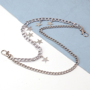 Chaîne de taille double couche en alliage de zinc, style hip-hop, pour usage quotidien - Product Image 3