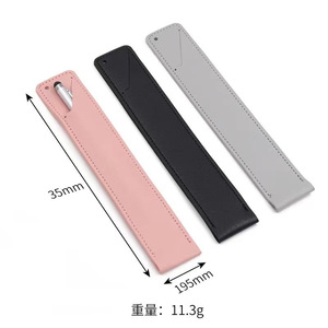 Étui à stylos portable en cuir PU, organiseur, <span class=keywords><strong>pochette</strong></span> à crayons suspendue, simple, avec clip pour stylo, <span class=keywords><strong>pochette</strong></span> à stylos avec porte-clés pour <span class=keywords><strong>Apple</strong></span> <span class=keywords><strong>Pencil</strong></span> - Product Image 6