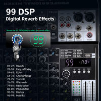 Console de mixage audio 8 canaux BHA MR8 avec 99 DSP intégrés, interface USB XLR/6,35 mm, prix de gros usine 12 ans, OEM CE FCC