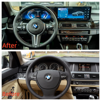 Écran LCD double 15,8 pouces, autoradio Android, lecteur multimédia Linux, Carplay pour BMW Série 5 F10 F18 2010-2017
