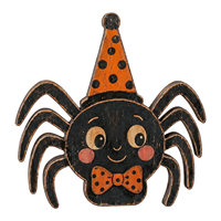Décorations d'Halloween en bois à poser sur étagère, découpes en bois à double couche, autoportantes, pour plateau à étages, décoration de table, cadeau de fête