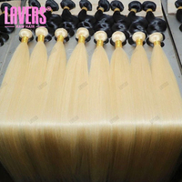 Lots de Cheveux Humains Brésiliens en Gros, Tissages de Cheveux Vierges Raides 613, Lots de Cheveux Blonds Vierges Bruts