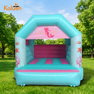 Casa Inflable para Niños, <span class=keywords><strong>Castillo</strong></span> Hinchable con Techo, Temática Oceánica, para Fiestas y Alquiler en <span class=keywords><strong>el</strong></span> Patio Trasero - Product Image 1
