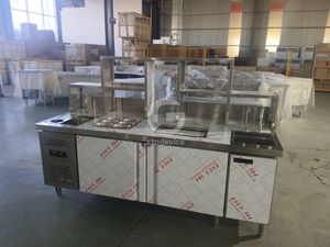 Comptoir de service pour thé, bar à thé au lait avec table de travail intégrée - Product Image 3