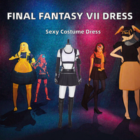 Costume de cosplay pour femmes adultes, Final Fantasy VII Remake, ensemble complet, robe sexy en polyester, Halloween, fête de carnaval et enterrement de vie de jeune fille